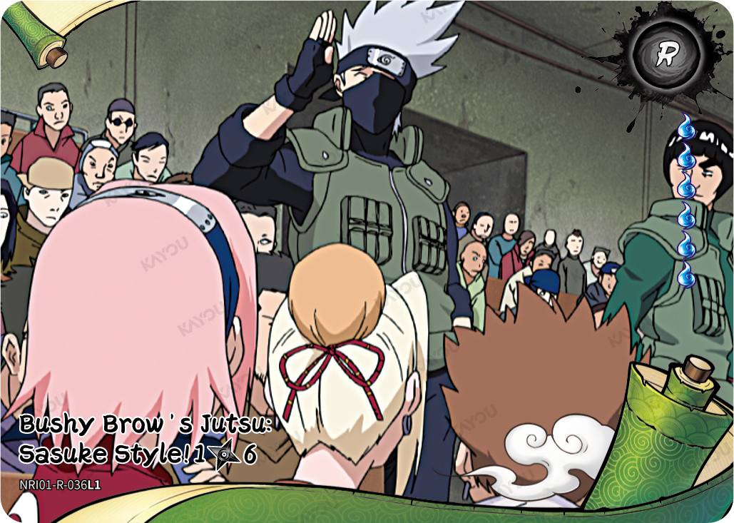 Bushy Brow's Jutsu: Sasuke Style (1/6) — NREA01-R-036L1