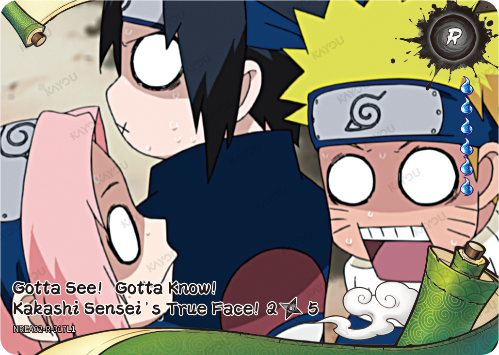 Gotta See! Gotta Know! Kakashi Sensei's True Face — NREA02-R-017L1