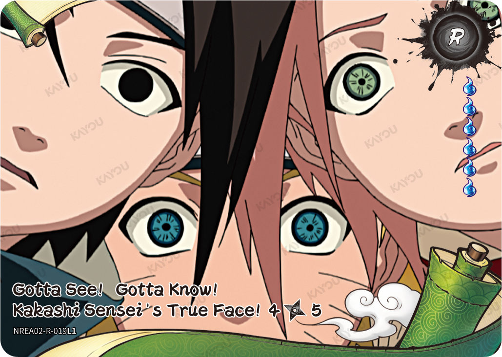 Gotta See! Gotta Know! Kakashi Sensei's True Face — NREA02-R-019L1