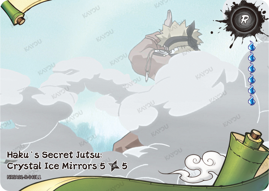 Haku's Secret Jutsu: Crystal Ice Mirrors (5/5) — NRSA01-R-040L1