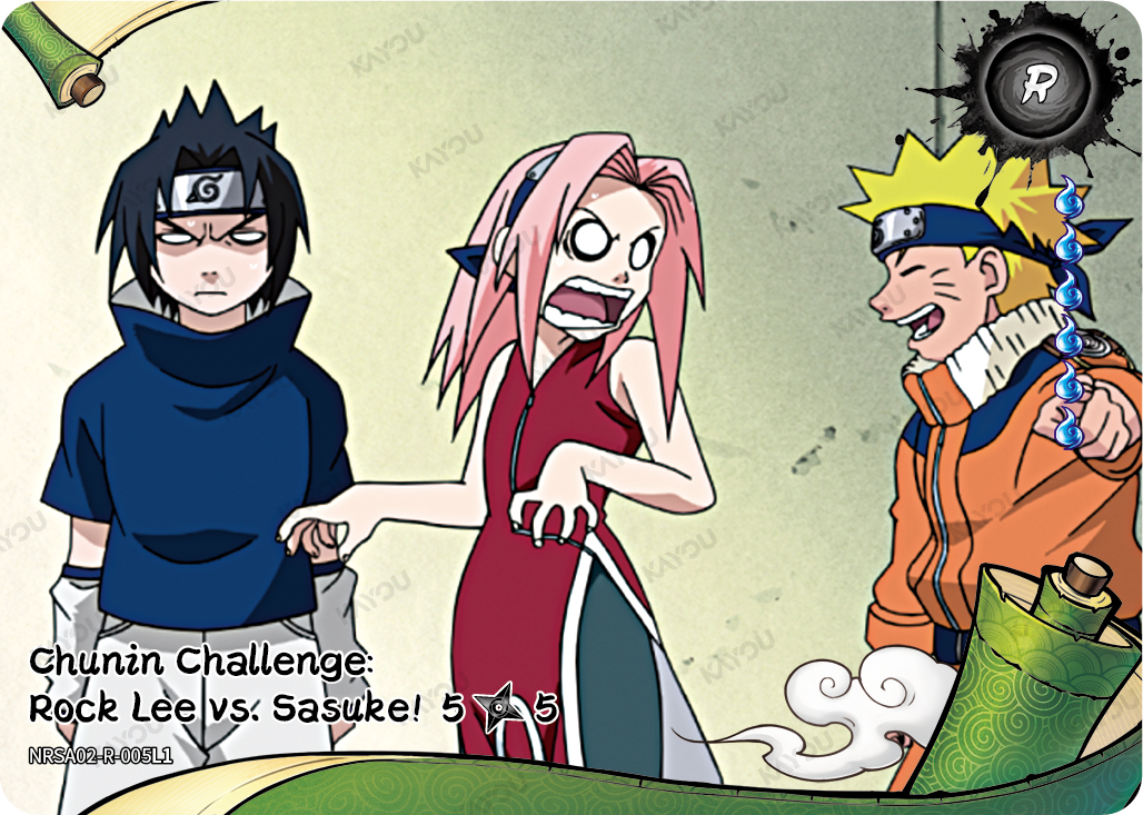 Chunin Challenge: Rock Lee vs Sasuke! (5/5) — NRSA02-R-005L1